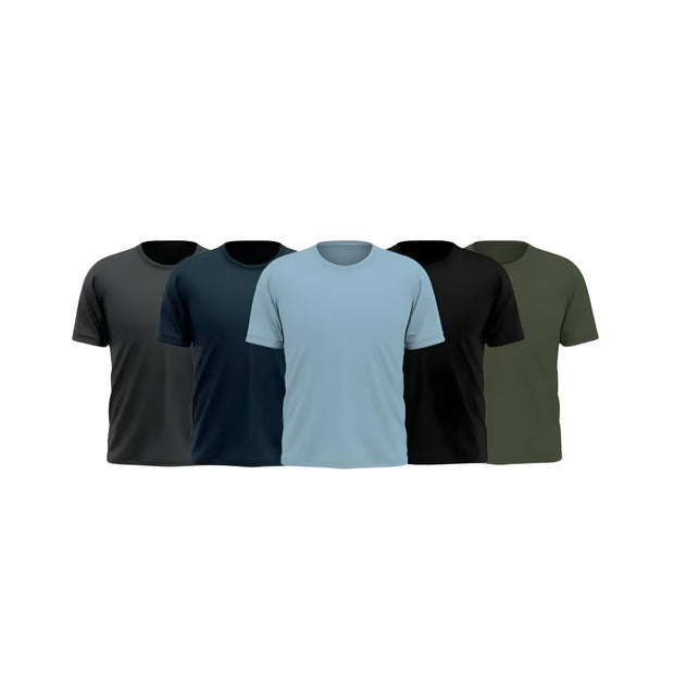 Pack OF 5 Premium Solid  T-Shirt p1