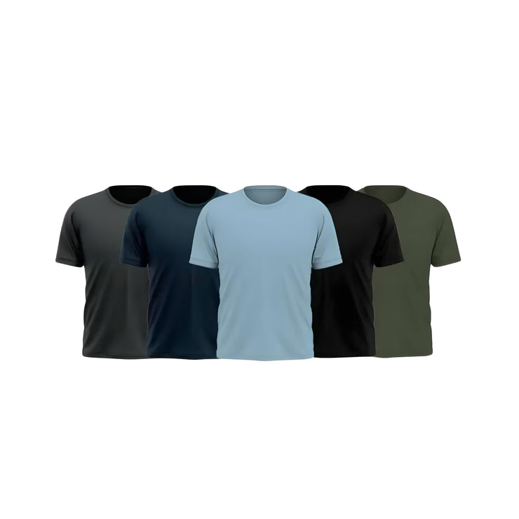 Pack OF 5 Premium Solid  T-Shirt p1