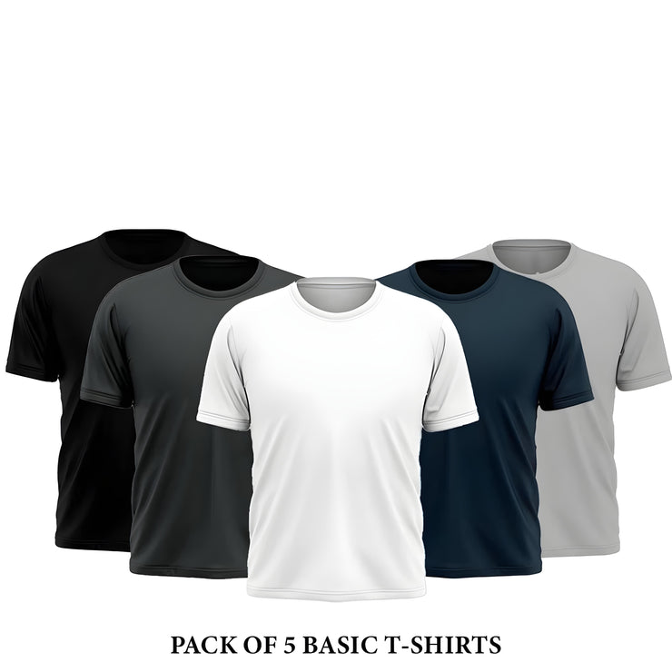 Pack OF 5 Premium Solid  T-Shirt p3