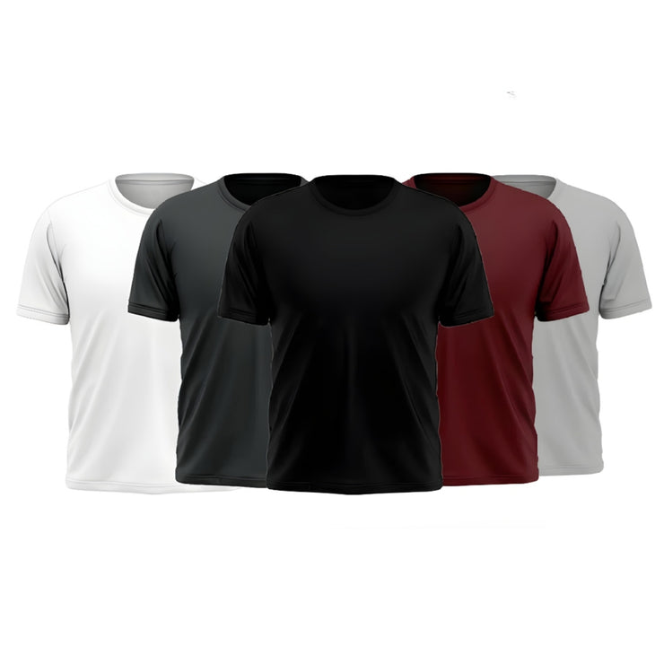 Pack Of 5 Premium Solid  T-Shirt p2