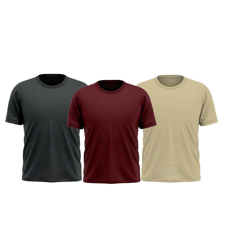 Pack OF 3 Plain  Premium Quality T Shirts