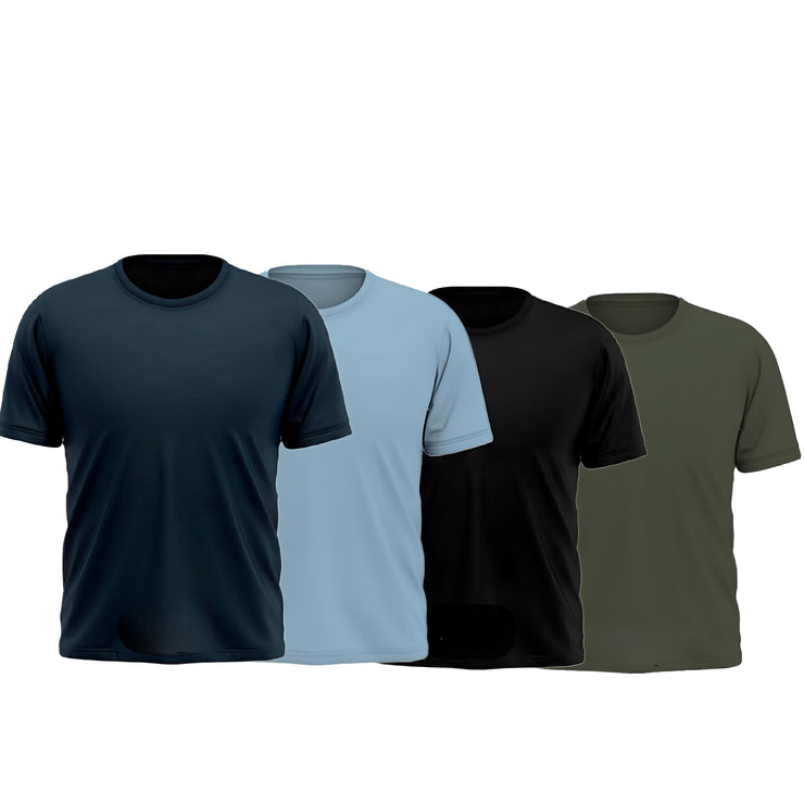 Pack OF 4 Premium Quality Solid T shirt