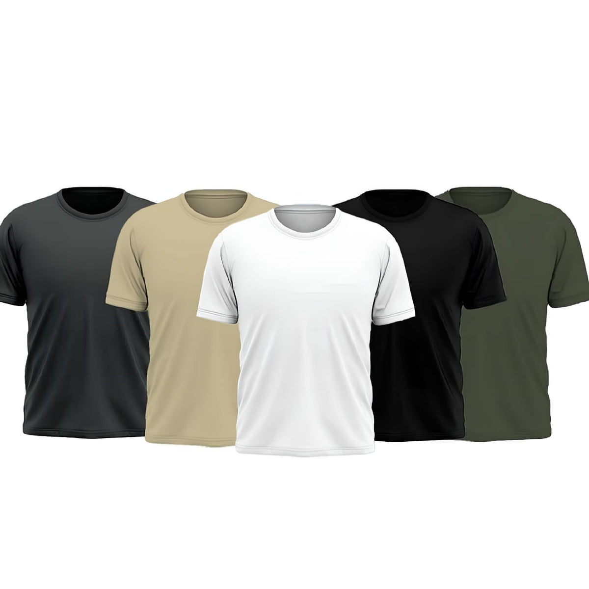 Men's Plain T-Shirt (Pack of 5) 4
