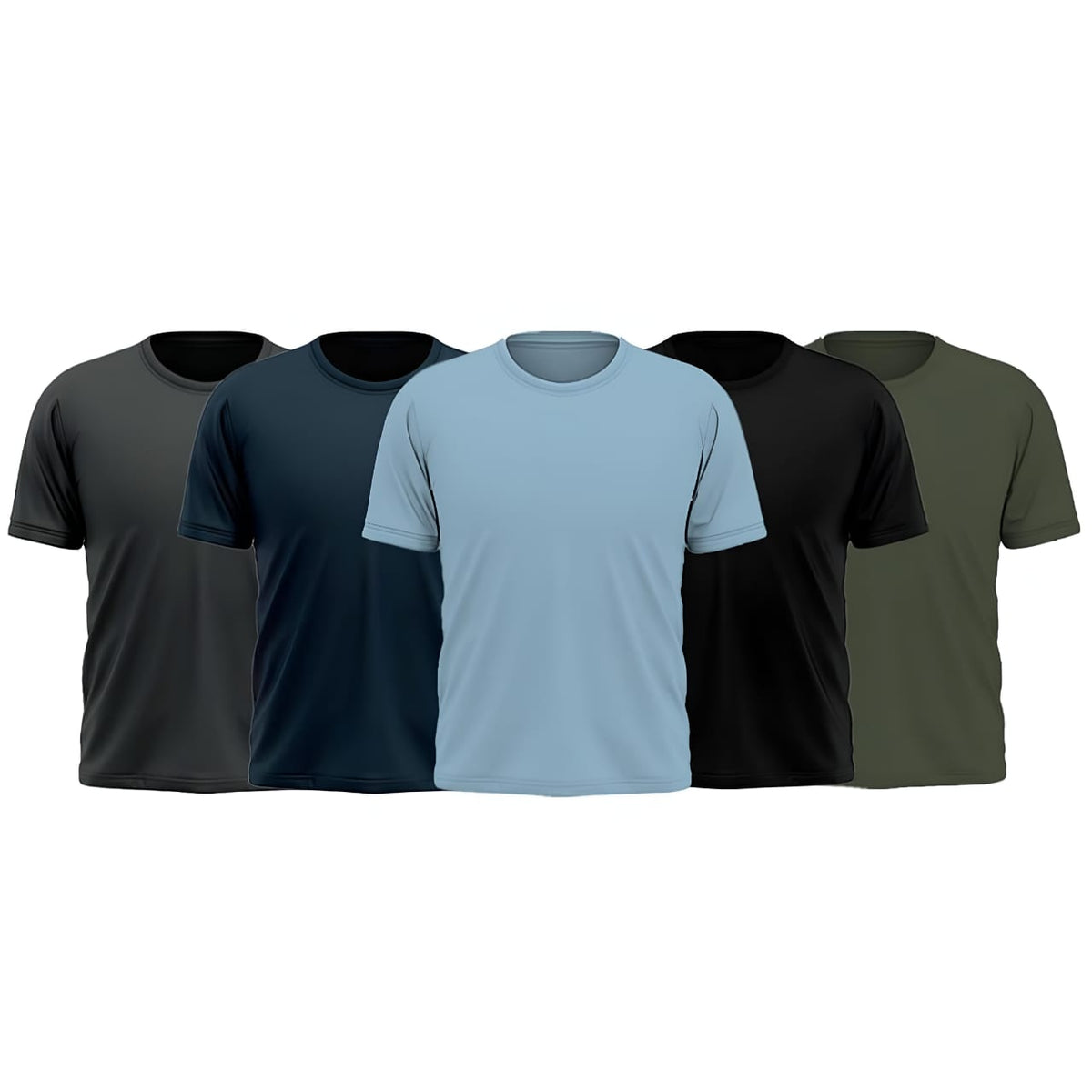 Men's Plain T-Shirt (Pack of 5) 1