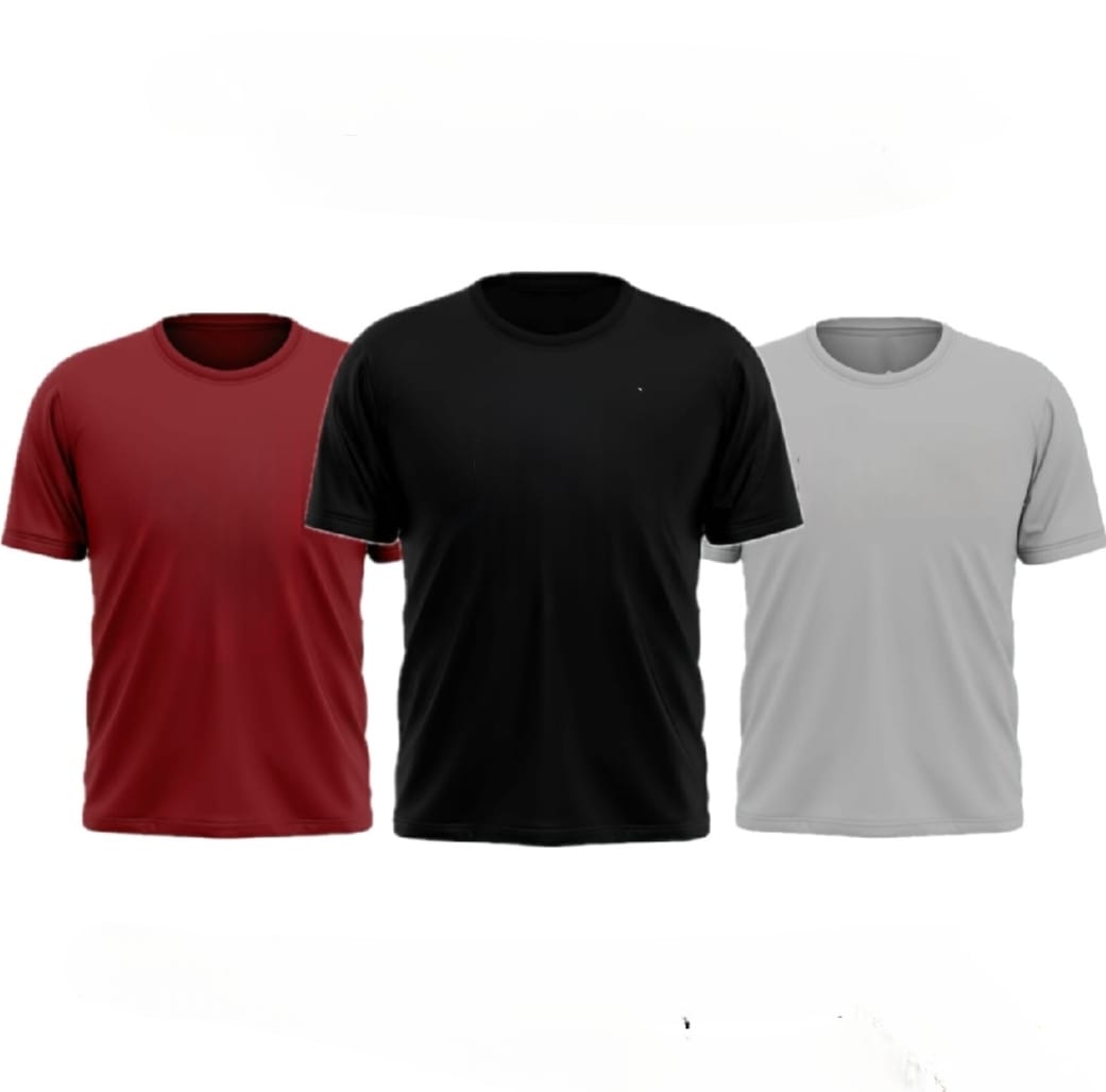 Men's Plain T-Shirt (Pack of 3) 2